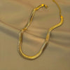 Snake Herringbone Necklace