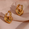 Chunky Heart Hoops