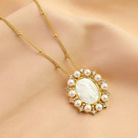 Pearl Virgin Mary Gift Set