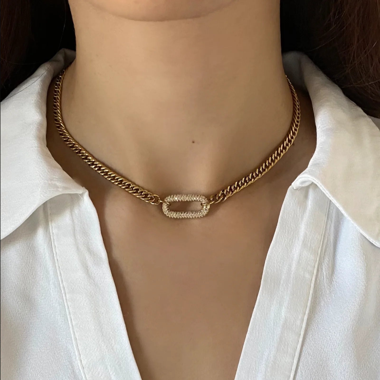 Sparkle Buckle Choker