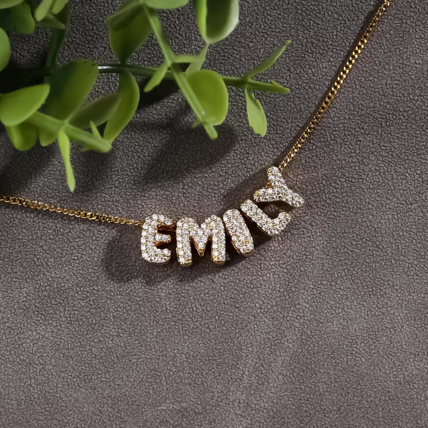 Mini Bubble Initial Necklaces