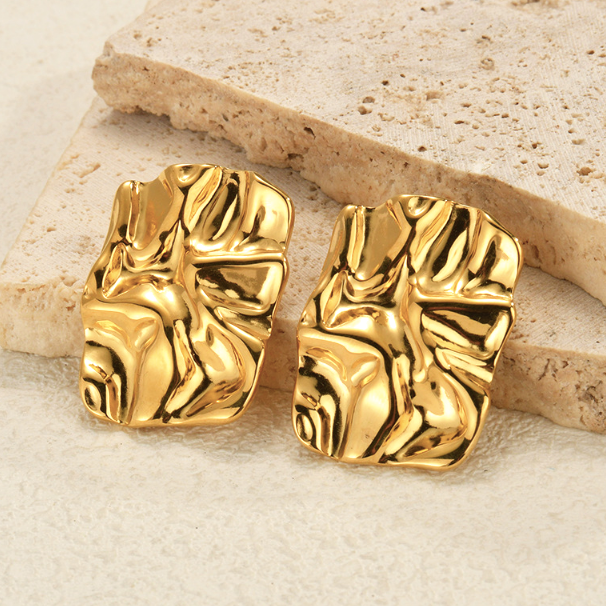 Vintage Textured Studs Earrings