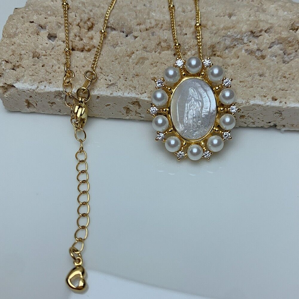 Pearl Virgin Mary Gift Set